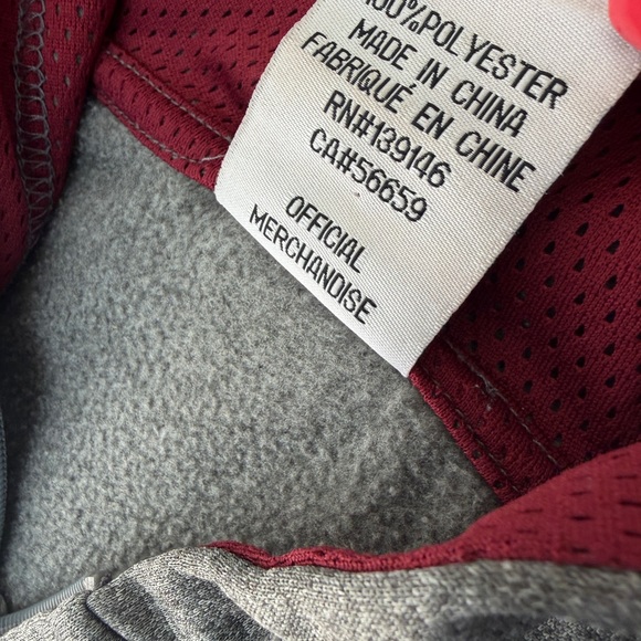 FC Barcelona Gray Marron Hoodie Kangaroo Pocket Sz Xl Fanatic soccer Streetwear - Picture 10 of 13